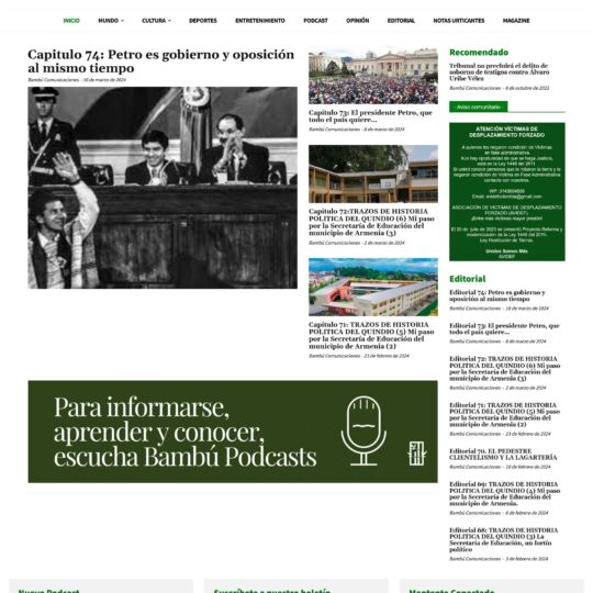 Portal de noticias Bambú Comunicaciones